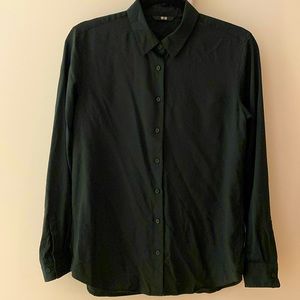 Uniqlo Rayon Long Sleeve Blouse